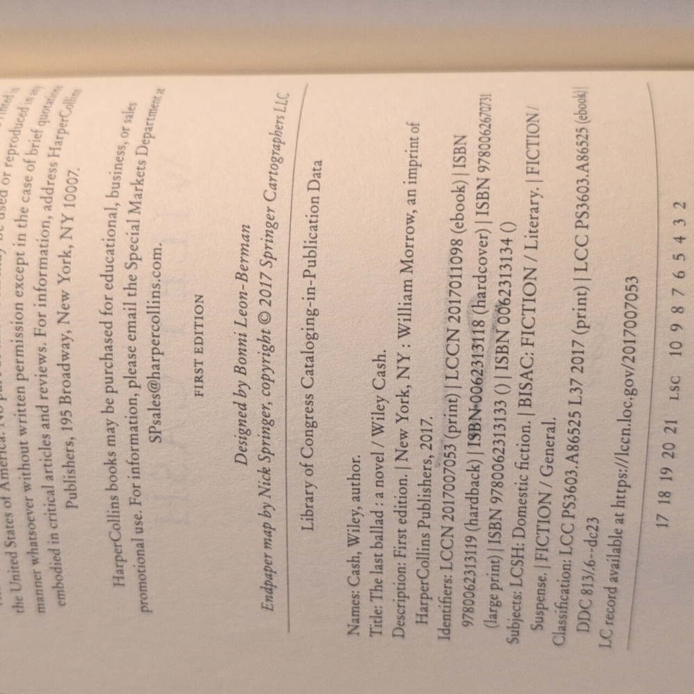 The Last Ballad by Wiley Cash - Picture 4 of 4